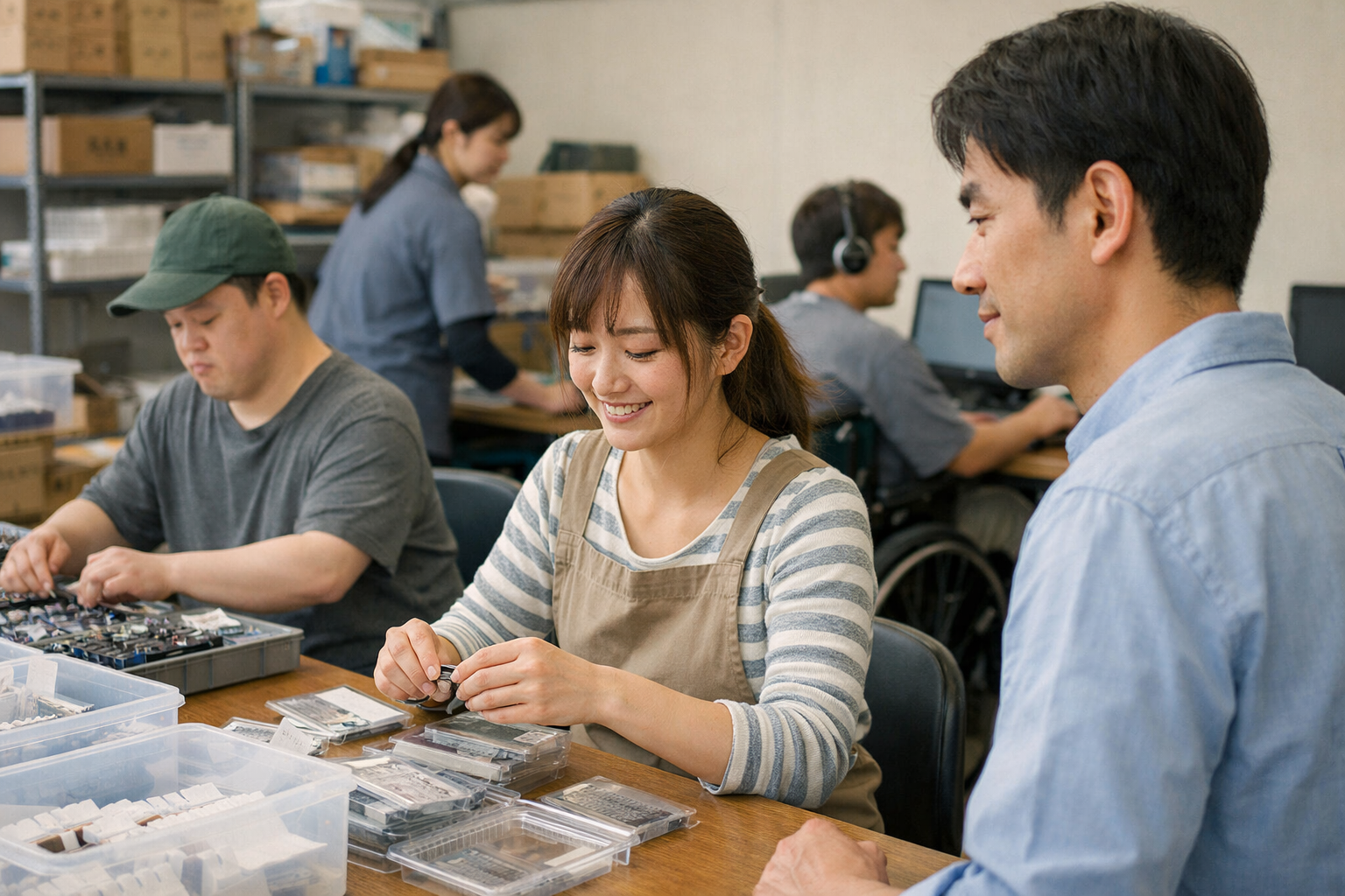 就労継続支援A型 手帳なしを確認する日本人女性