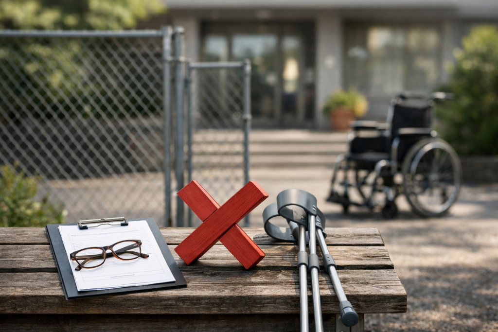 障害者雇用バンクで断られた時の相談場面