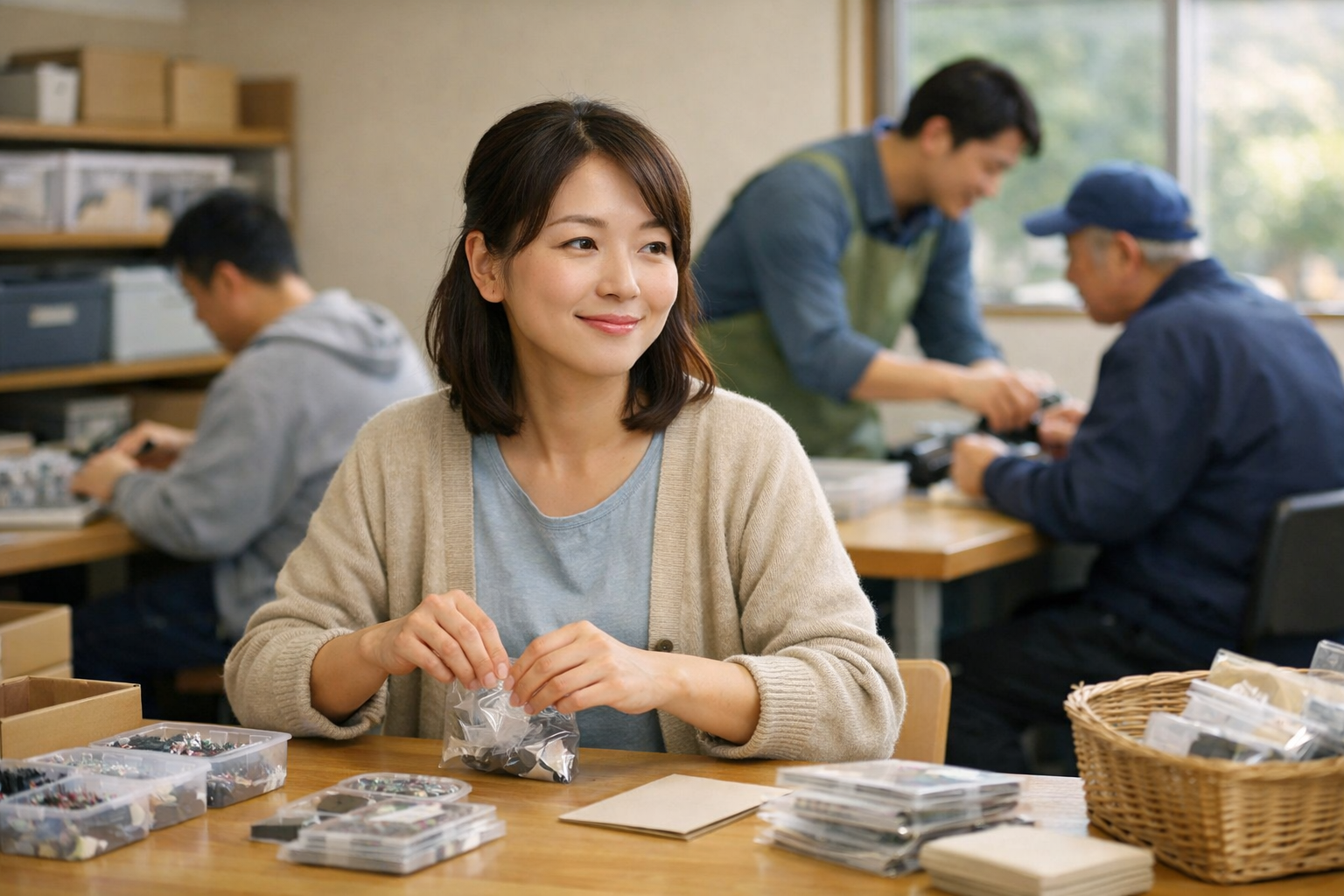 就労継続支援B型の手取りを解説する日本人女性