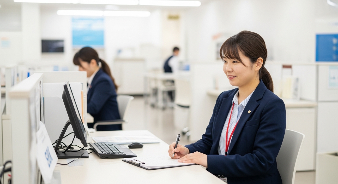 ココルポートカレッジの自立訓練に取り組む日本人女性の様子