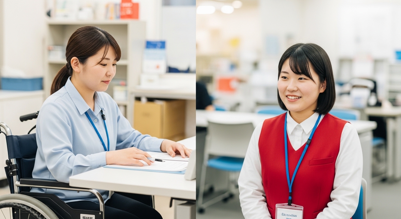 b型事業所で解雇通知を受ける日本人女性