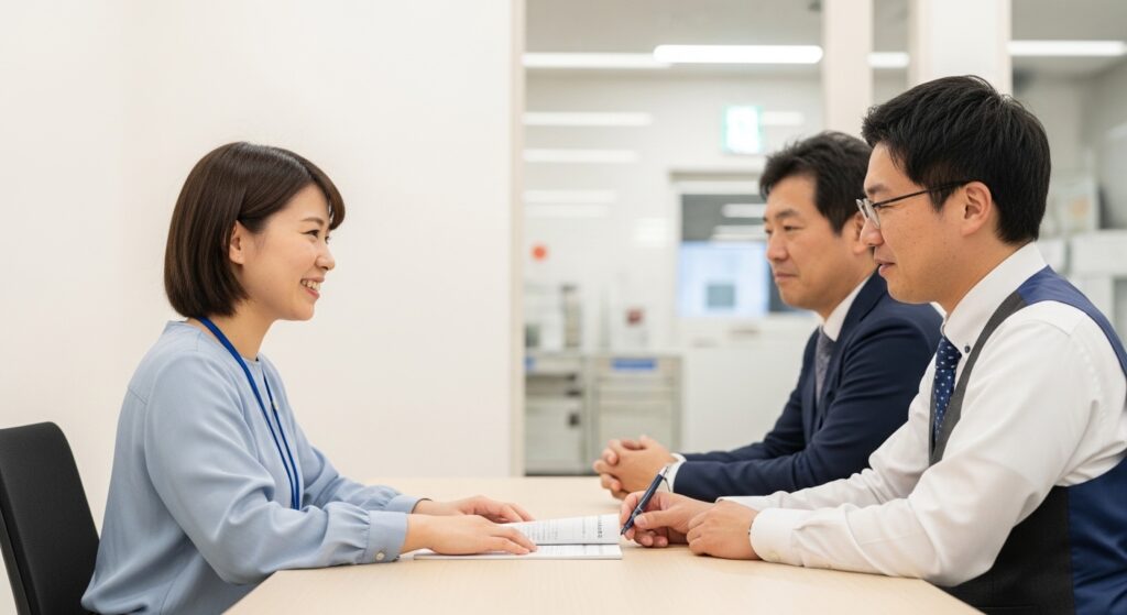 就労支援の転職志望動機を書く場面