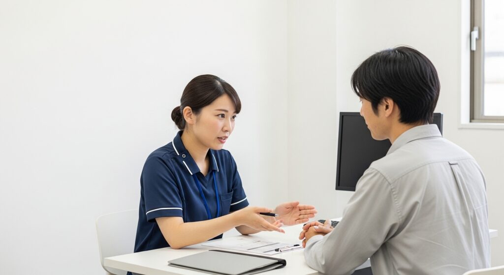 就労継続支援A型の注意点を確認する日本人女性