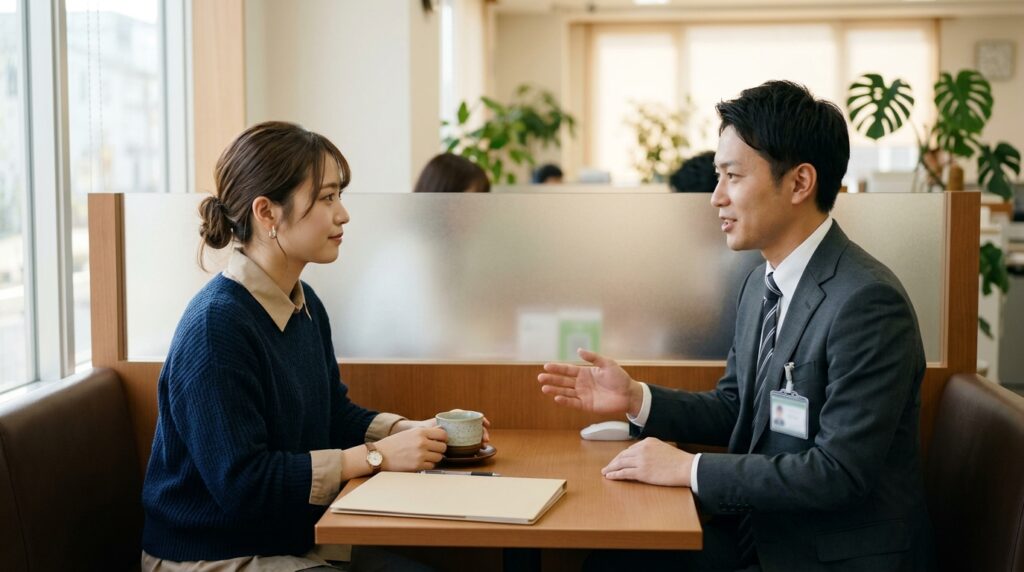 就労支援を利用する高校生が卒業後の進路や働き方について考える様子を表すイメージ画像