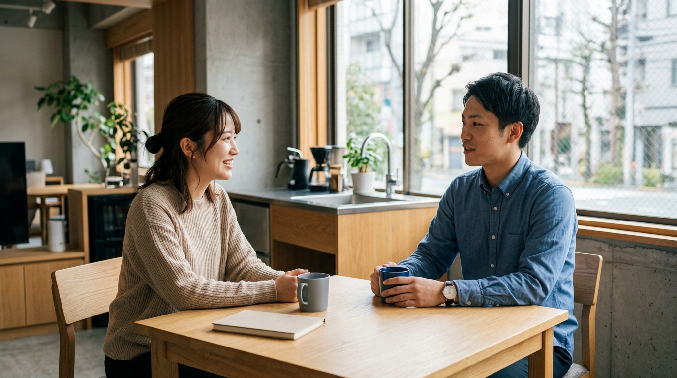 就労支援の特徴や注意点を比較しながら、将来の働き方を前向きに検討する女性のイメージ画像