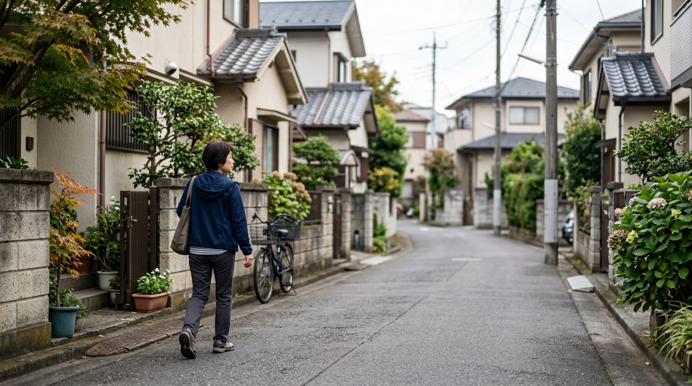 就労移行支援の欠席連絡に悩みながら、体調と通所ペースを調整している女性のシーン