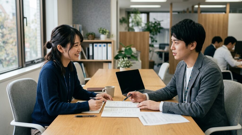 パーソルダイバースに落ちた後の行動として就職活動の見直しや次の選択肢を検討する様子を表すイメージ画像