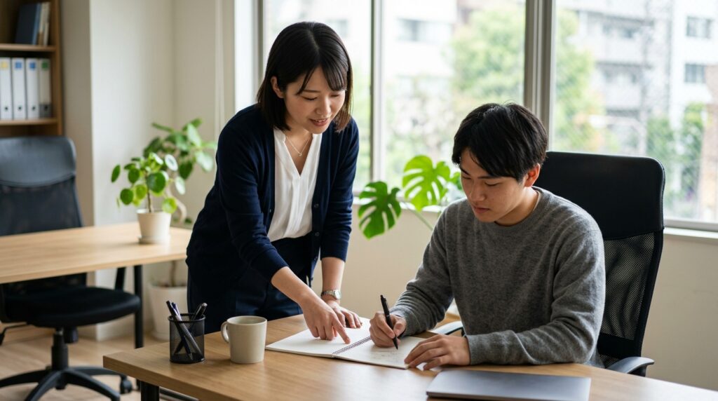就労支援の在宅ワークに関する制度や支援内容について相談や説明を受ける様子を表すイメージ画像
