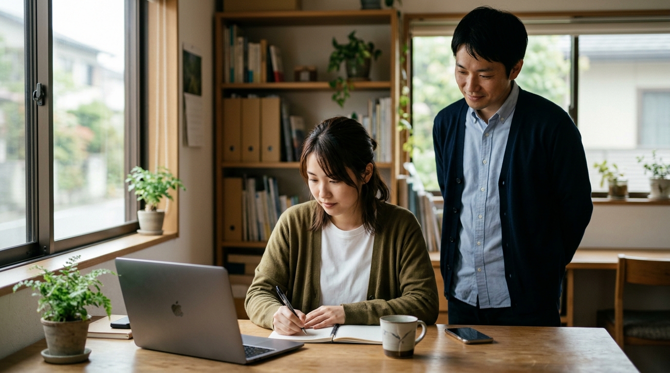 就労継続支援A型の職員として、利用者支援と現場業務の両立に悩みながら働く男性スタッフの様子