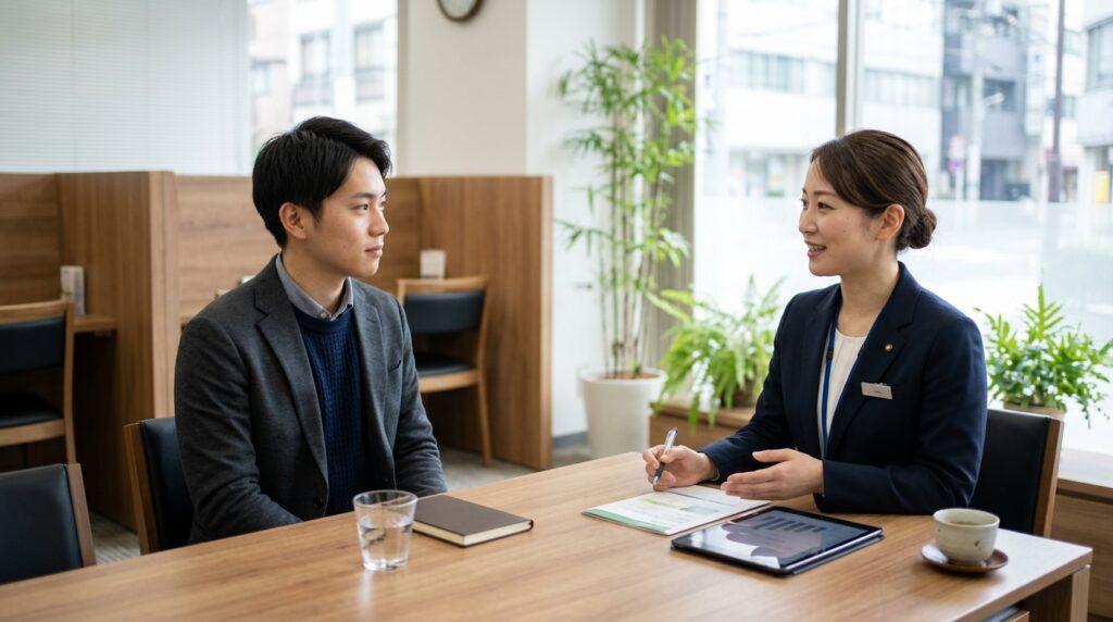 障害者雇用の適性検査の結果に悩みながらも今後の選択肢や対策を考える状況を表すイメージ画像