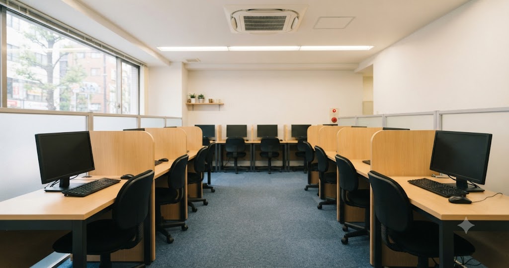 見学で設備を確認するイメージ