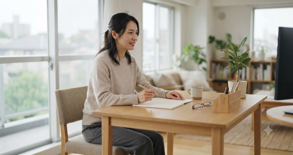 自宅での就労支援環境のイメージ