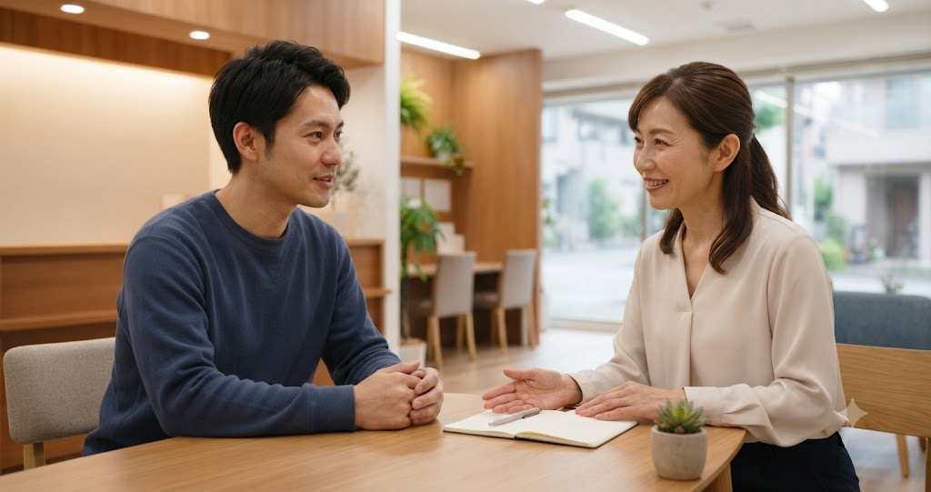 利用申請の相談場面のイメージ